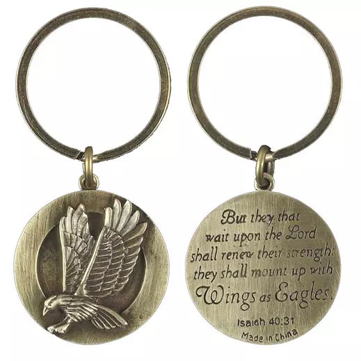 Keychain-Wings as Eagles Isaiah:40-31