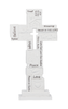 Cross - Light Up Pedastal Cross- 9.5" H