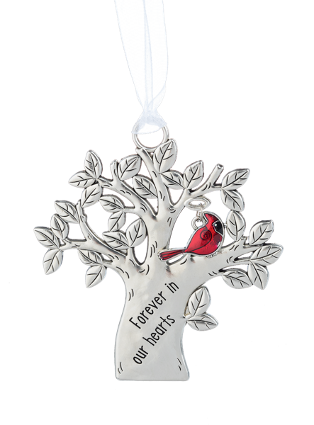Ornament - Tree with Cardinal Charm - Multiple Verses Available – The ...