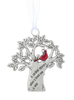 Ornament - Tree with Cardinal Charm - Multiple Verses Available