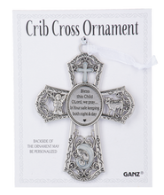 Load image into Gallery viewer, Crib Ornament - Cross - &quot;Bless this child...&quot; - Multiple Colors Available