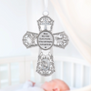Ornament - Cross - "Bless this child..." - Multiple Colors Available