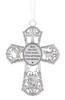 Ornament - Cross - "Bless this child..." - Multiple Colors Available