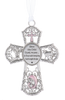 Ornament - Cross - "Bless this child..." - Multiple Colors Available
