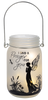 Memorial Lighted Garden Jars - "I Said a prayer for you" - Angel with Dragonfly Silhouette