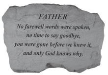 Load image into Gallery viewer, Garden Stone-Father Choice of 3 verses