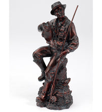 Load image into Gallery viewer, Statue - Hunter with Dog - Bronze Tone - 9&quot;