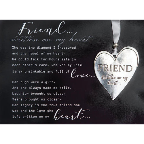 Ornament-Friend Loss Memorial Heart