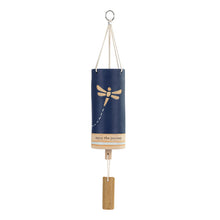 Load image into Gallery viewer, Wind Chime Cylinder - &quot;Enjoy the Journey&quot; - Stoneware and Metal - 7&quot;