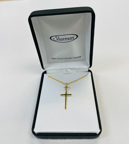 Necklace-14KT Gold Filled Cross