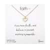 Necklace-Faith Heart Necklace Gold or Silver