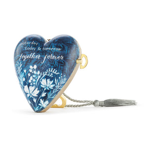 Art Heart Music Box - "Together Forever" - Edelweiss - Table Sitter