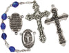 Rosary-Blue Irredescent "Hail Mary"