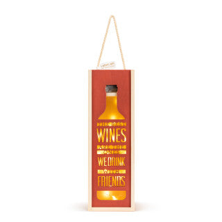 Lantern - Wine and Friends - Gift Box/Wine Bottle Holder