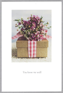 Greeting Card - Thank you - "You know me well!"