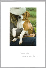 Load image into Gallery viewer, Greeting Card - New Pet - &quot;When love lands in your lap...&quot;