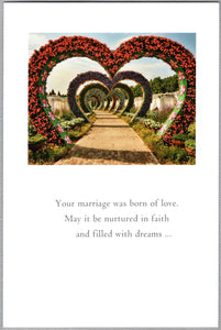 Greeting Card - Wedding - "May it be nurtured in faith and filled with dreams..."