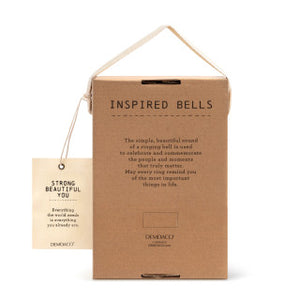 Inspired Bell - Strong Beautiful You - Hanging Decoration - Ceramic and Metal