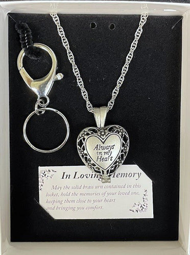 Memorial Locket - Keepsake Urn - 