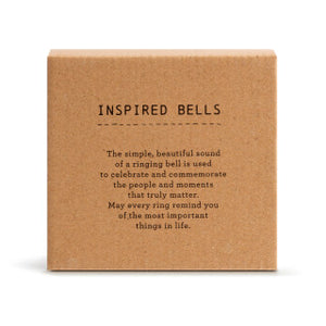 Mini Inspired Bell - Blessed - Hanging Decoration - Ceramic and Metal