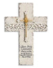 Cross - First Communion - Wall-Mounted - Stone/Resin Mix - 9.25"