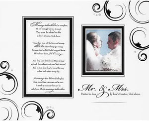 Picture Frame -Champagne Finish - Choose from 7 different mats