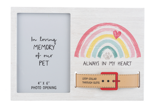 Pet Memorial Picture Frame - Collar Display - Multiple Sizes