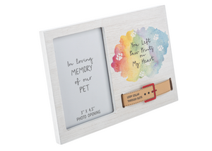 Pet Memorial Picture Frame - Collar Display - Multiple Sizes