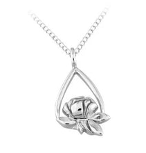 Load image into Gallery viewer, Necklace-SS Memorial Tear Rose