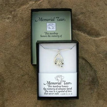 Load image into Gallery viewer, Necklace-SS Memorial Tear Rose