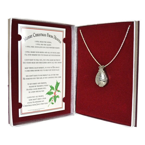 Keepsake Locket - Merry Christmas From Heaven