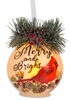 Ornaments - Glass - Merry and Bright / Cardinal