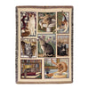 Throw/Tapestry - Kitty Corner - 100% Cotton - 50" X 60"