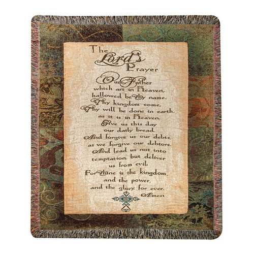 Throw/Tapestry - The Lord's Prayer - 100% Cotton - 50