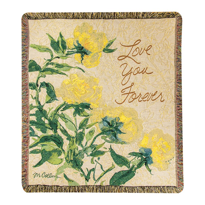 Throw/Tapestry - Love you Forever - 100% Cotton - 50
