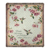 Throw/Tapestry - Ruby Among the Fuchsias - 100% Cotton - 50" X 60"