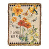 Throw/Tapestry - Sunshine Garden - 100% Cotton - 50" X 60"