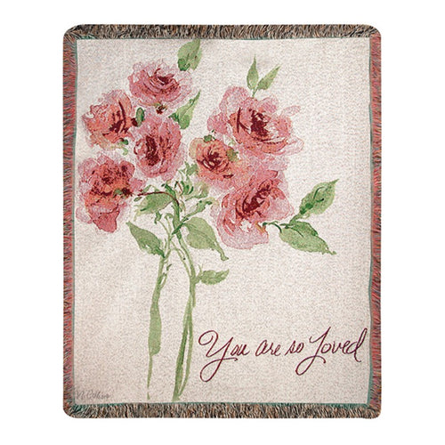 Throw/Tapestry - You are so Loved - 100% Cotton - 50