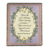 Throw/Tapestry - "Your life was a blessing..." - 100% Cotton - 50" X 60"
