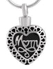Keepsake Urn Pendant - Mom - Filigree Heart