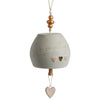 Inspired Bell - Love - Hanging Decoration - Ceramic and Metal