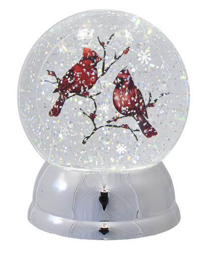 Snow Globe - Lighted Cardinal