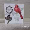 Cardinal Keychain-Choice of verse