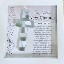 Load image into Gallery viewer, Ornament - Next Chapter - Handmade Glass Cross