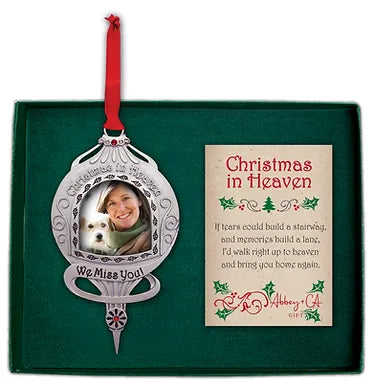 Condolence Christmas Ornament - Christmas in Heaven