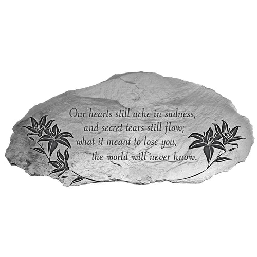 Garden Stone - Metal/Pewter - Our Hearts Still Ache...