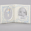 Picture Frame - Baby (Girl or Boy) - Porcelain with Pink or Blue Accents - 2.5" X 3.5" Photo - 4" X 6.25" Book Style Frame