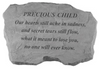 Garden Stone-Precious Child "Our hearts still ache..."