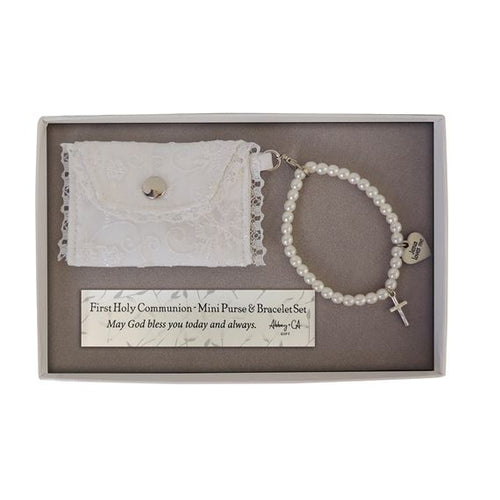 First Communion - Mini Purse and Bracelet Set