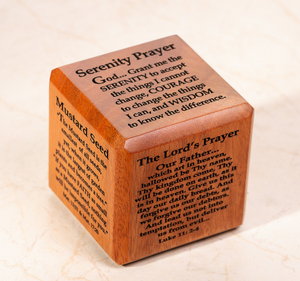 Wooden Prayer Cube - Popular Prayers